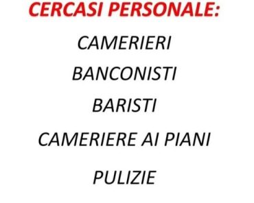 Ricerca di personale Campomarino (Ta) – Turismo